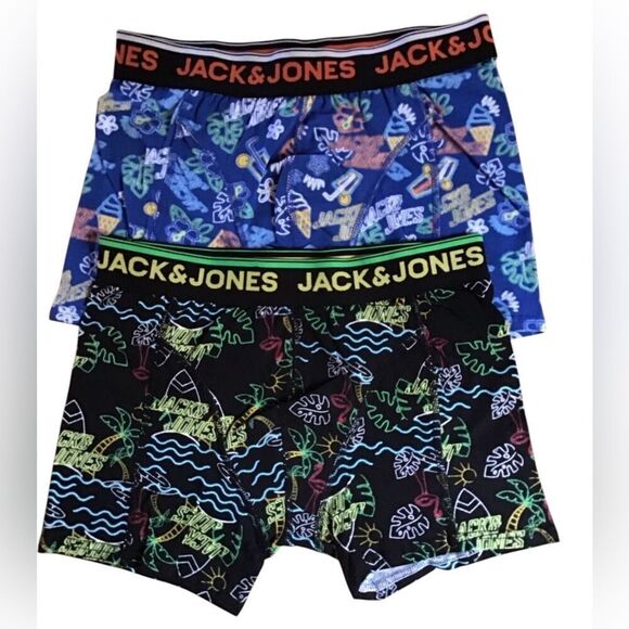 NWT Jack & Jones Men’s 3 Pack Boxer Briefs Multi Color Design - Size M - Picture 2 of 11